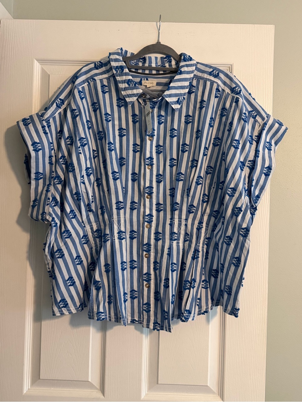 Pilcro by Anthropologie Plus Bobbie Button-Up Shirt